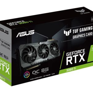 Asus TUF Gaming GeForce RTX 3060 Ti V2 OC Edition 8GB GDDR6 256-Bit Triple Fan LHR Graphics Card (TUF-RTX3060TI-O8G-V2-GAMING)