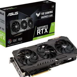 Asus TUF Gaming GeForce RTX 3060 Ti OC Edition 8G 8GB GDDR6X 256-Bit Triple Fan Graphics Card (TUF-RTX3060TI-O8GD6X-GAMING)