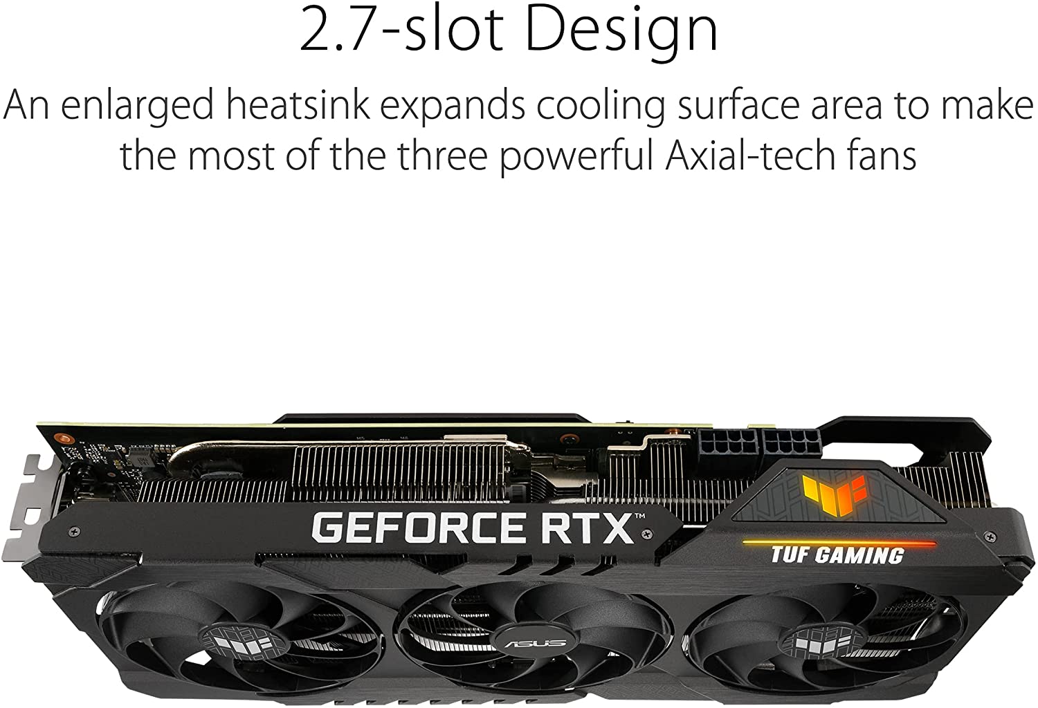Asus TUF Gaming GeForce RTX 3080 Ti OC Edition 12GB GDDR6X 384-Bit Triple Fan Graphics Card (TUF-RTX3080TI-O12G-GAMING) - Image 3