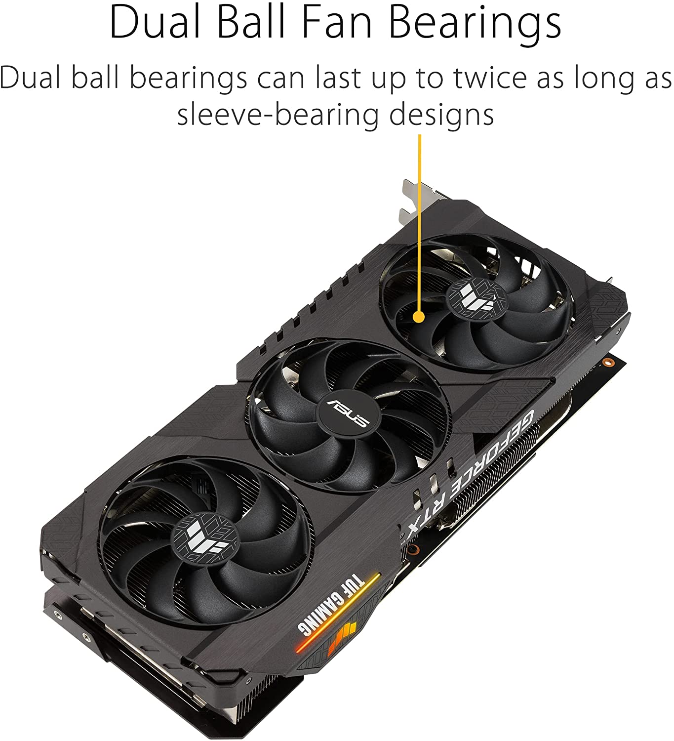 Asus TUF Gaming GeForce RTX 3080 Ti OC Edition 12GB GDDR6X 384-Bit Triple Fan Graphics Card (TUF-RTX3080TI-O12G-GAMING) - Image 5