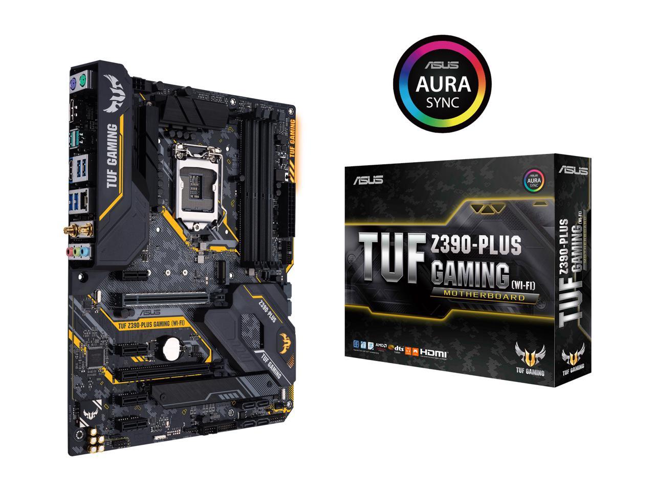 Asus TUF Z390-PLUS GAMING (WI-FI) Motherboard for Intel 9th/ 8th Gen Processors - LGA1151 Socket