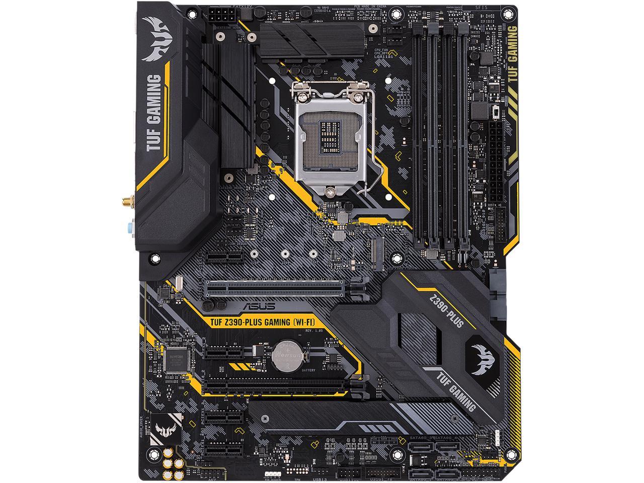 Asus TUF Z390-PLUS GAMING (WI-FI) Motherboard for Intel 9th/ 8th Gen Processors - LGA1151 Socket - Image 2