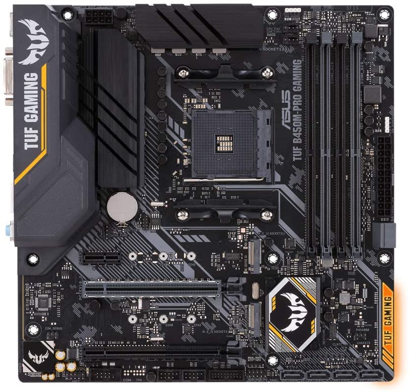 Asus TUF B450M-PRO GAMING mATX AMD Motherboard - AM4 Socket for Ryzen 1st/ 2nd Gen/ Athlon Processors - Image 2