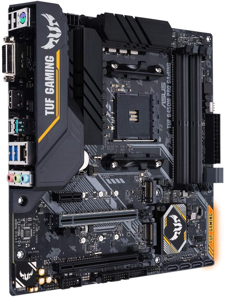Asus TUF B450M-PRO GAMING mATX AMD Motherboard - AM4 Socket for Ryzen 1st/ 2nd Gen/ Athlon Processors - Image 3