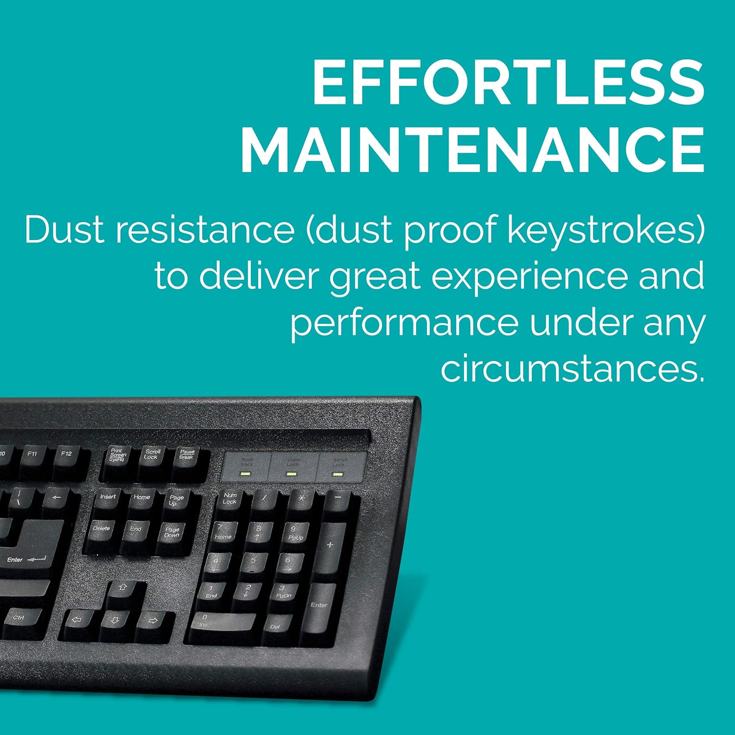 Tvs Electronics Gold Prime Mechanical Wired Keyboard/ Dustproof Key switches/ Guaranteed 50 Million keystrokes/ 1.5 Meter USB Cable/ USB Gold Keyboard (Black) - Image 3