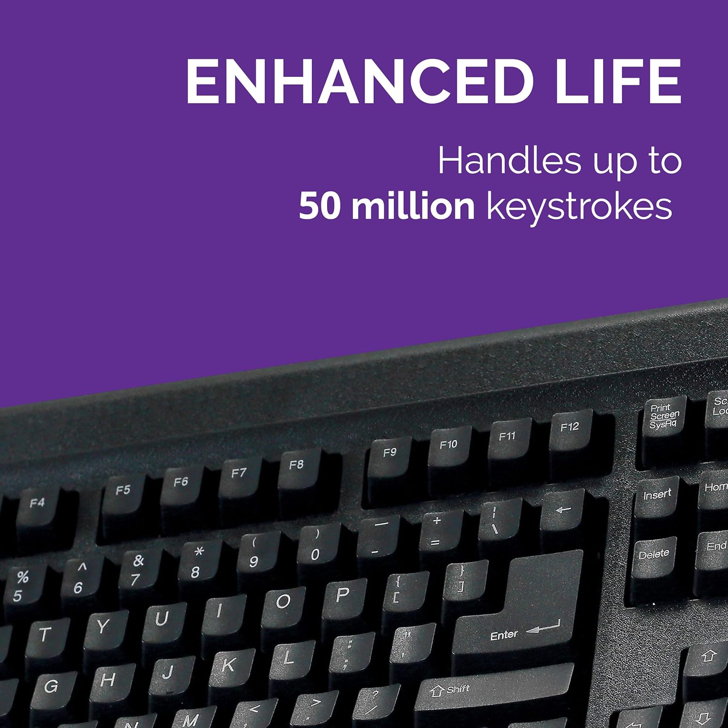 Tvs Electronics Gold Prime Mechanical Wired Keyboard/ Dustproof Key switches/ Guaranteed 50 Million keystrokes/ 1.5 Meter USB Cable/ USB Gold Keyboard (Black) - Image 4