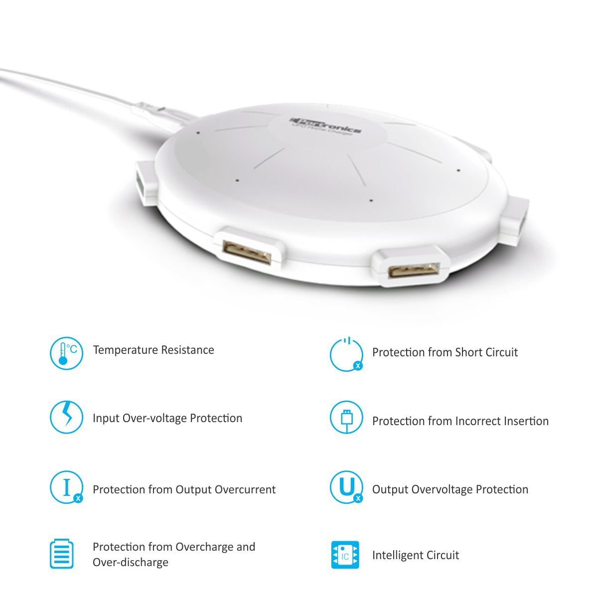 Portronics UFO Home Charger 6 Ports 8A USB Charging Station (POR-343) - Image 4