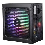 Zebronics VS500Z 500W Non Modular Premium Power Supply with Silent 120mm RGB Fan, Long Flat Cables, PCIe x 1, SATA x 4, 12V 32A (Max.), Over Voltage/Short Circuit Protection (Black)