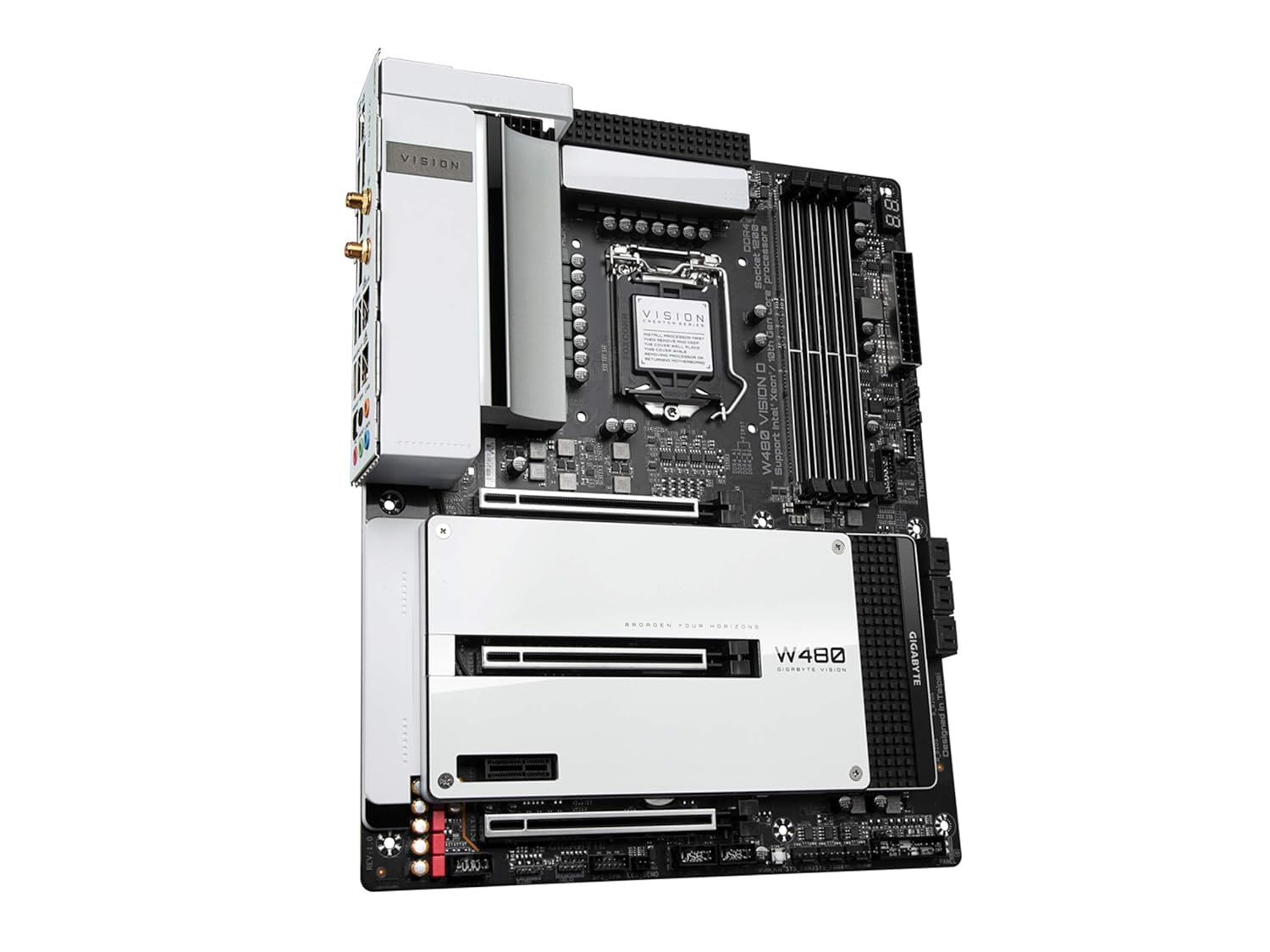 Gigabyte W480 VISION D Motherboard for Intel Xeon W Series/ Intel 10th Generation Processors - LGA1700 Socket - Image 4