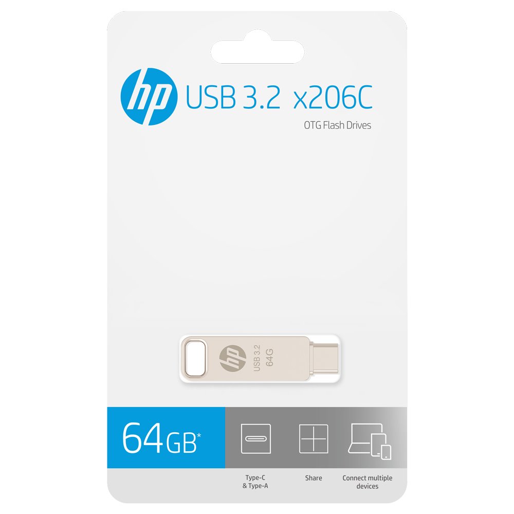 HP x206C 64GB OTG Type C Pen Drive (USB 3.2 to Type C) - Image 4