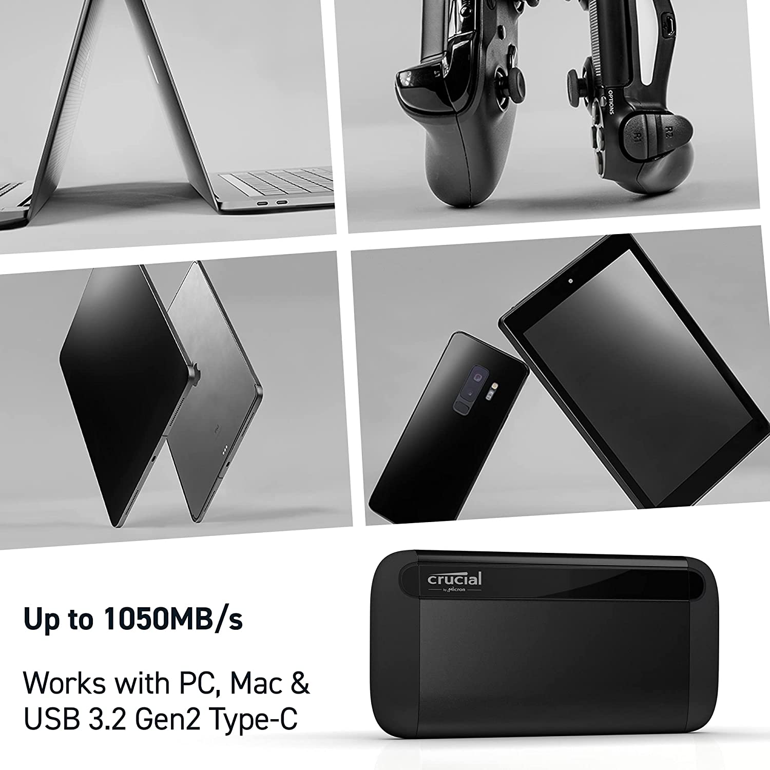 Crucial X8 2TB Portable SSD (CT2000X8SSD9) - Image 3