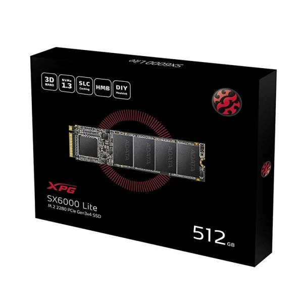 Adata XPG Gammix SX6000 Lite 512GB PCIe Gen3x4 NVMe M.2 2280 SSD - Image 4