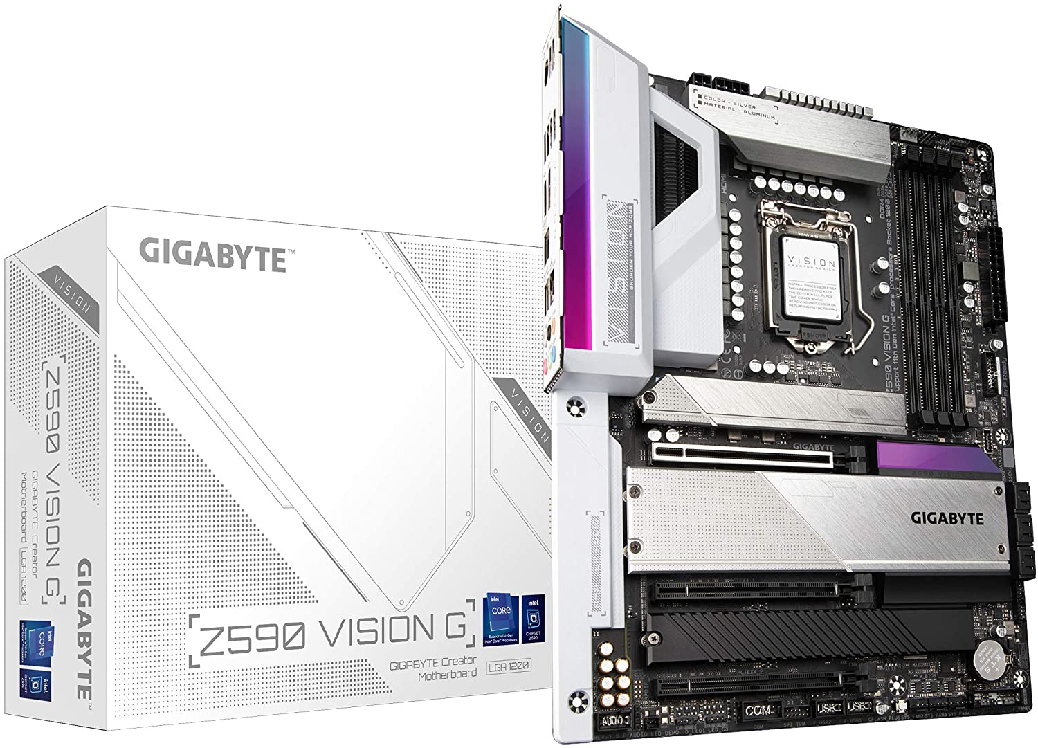 Gigabyte Z590 VISION G Motherboard for Intel 10th/ 11th Gen Processors - LGA1200 Socket