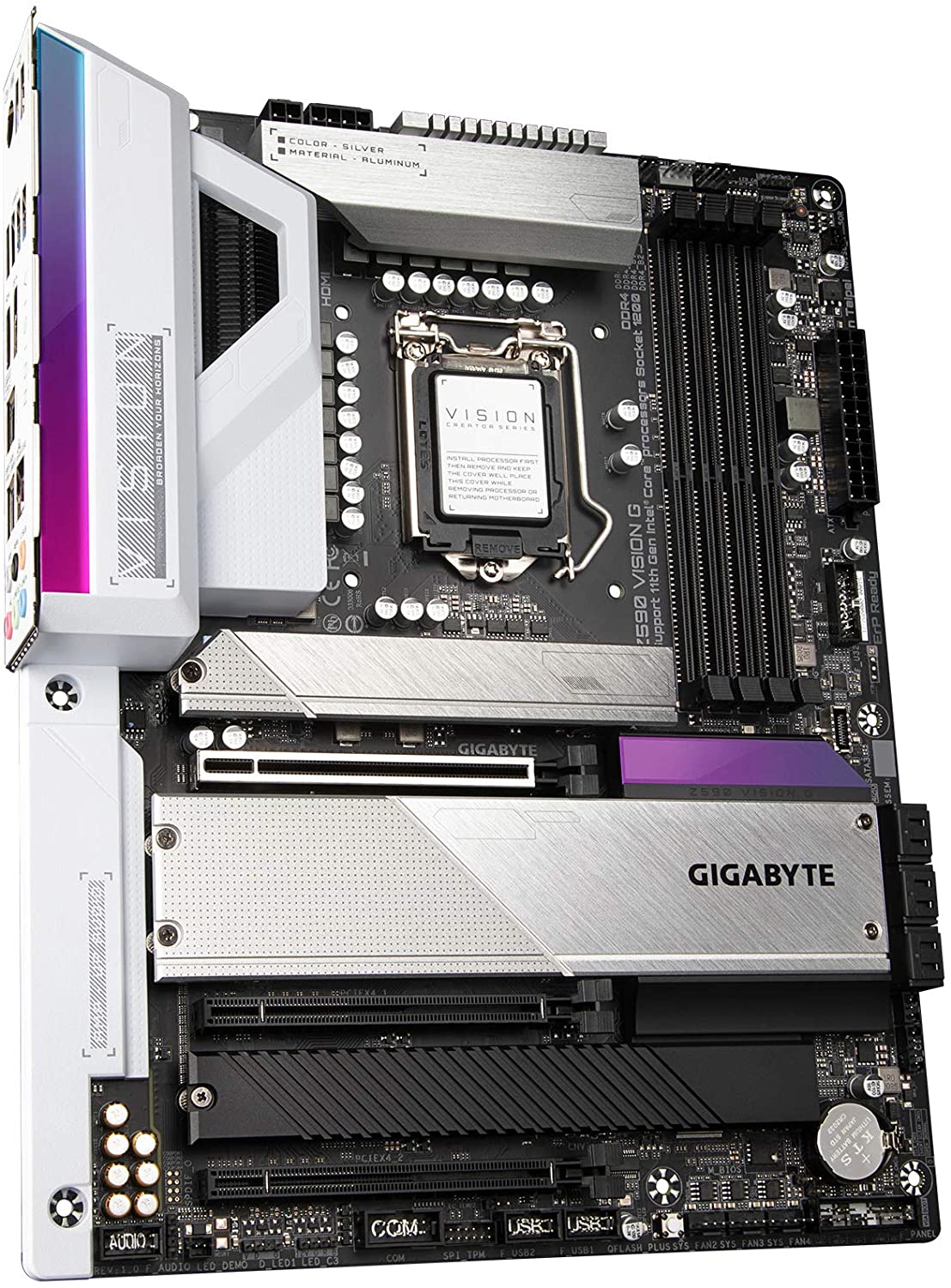 Gigabyte Z590 VISION G Motherboard for Intel 10th/ 11th Gen Processors - LGA1200 Socket - Image 3