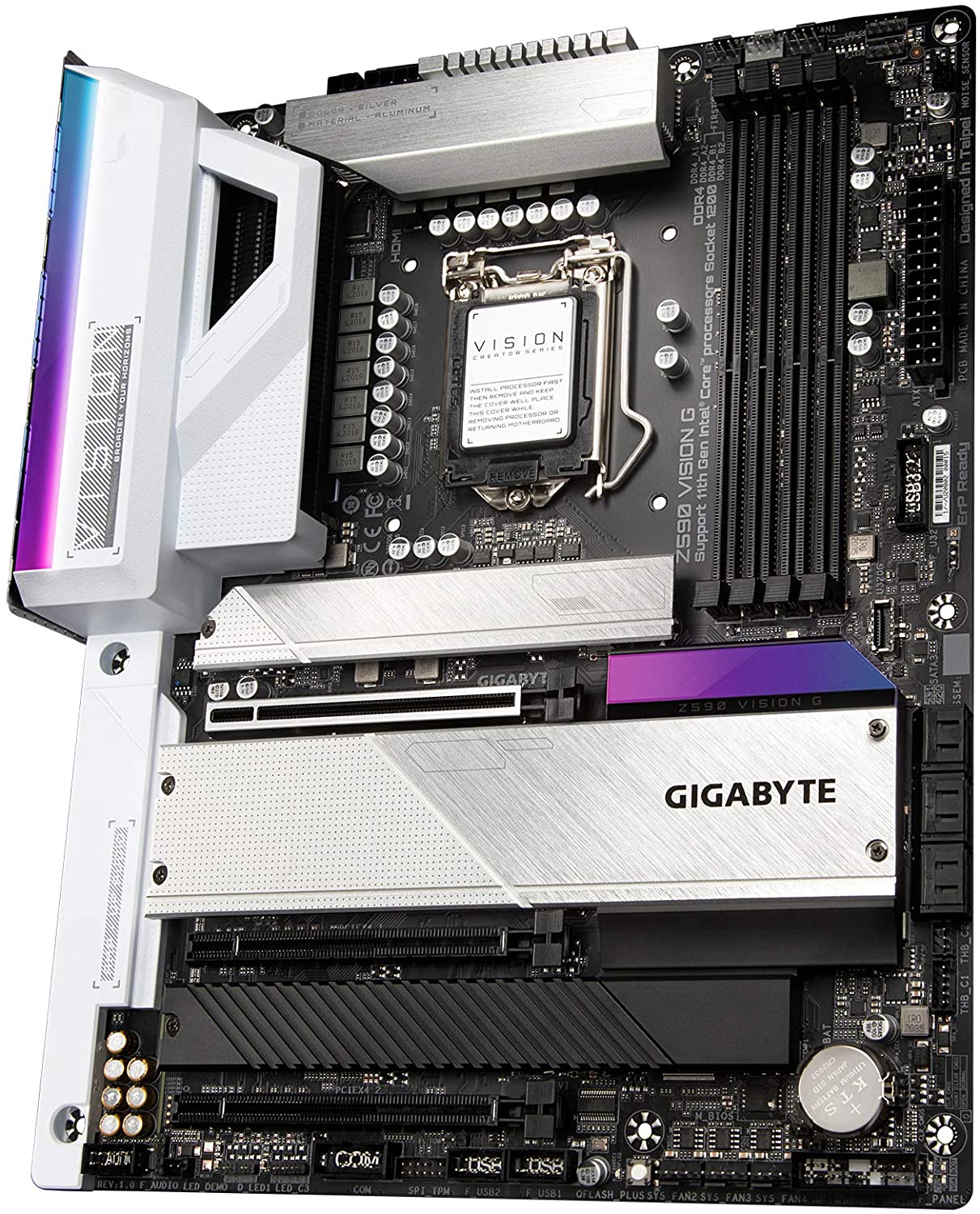 Gigabyte Z590 VISION G Motherboard for Intel 10th/ 11th Gen Processors - LGA1200 Socket - Image 4