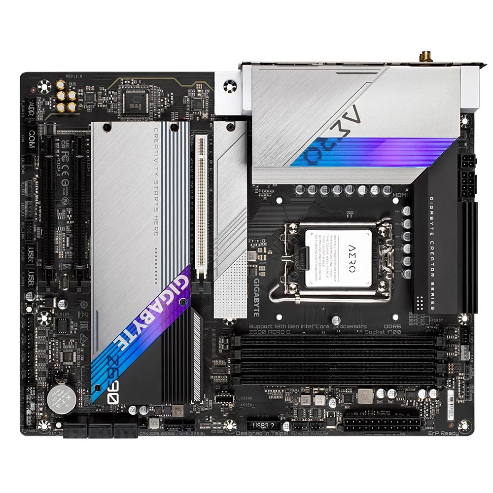 Gigabyte Z690 AERO G (Wi-Fi) Motherboard for Intel 14th/ 13th/ 12th Gen Processors - LGA1700 Socket - Image 2