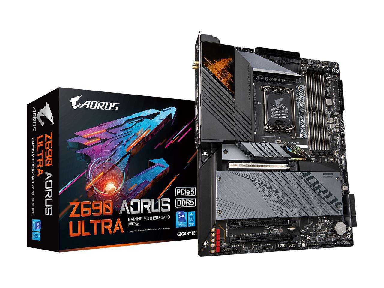 Gigabyte Z690 AORUS ULTRA (Wi-Fi) Motherboard for Intel 12th Gen Processors - LGA1700 Socket