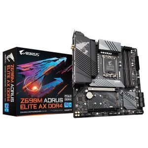 Gigabyte Z690M AORUS ELITE AX DDR4 Motherboard for 13th and 12th Gen Series Processors - LGA1700 Socket