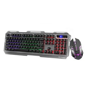 Zebronics Zeb-Transformer 1 USB Gaming Keyboard and Mouse Combo with Braided Cable-Black