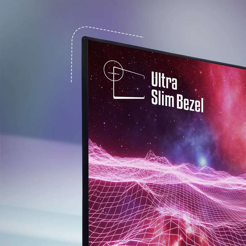 Zebronics Zeb-A24FHD LED (165Hz) 24 inch Gaming Monitor - 60.4cms, IPS, Ultra Slim, FHD 1920x1080 Pixels, Display Port, HDMI, 300nits, USB, Built in Speaker, Wall Mountable, Widescreen - Image 5