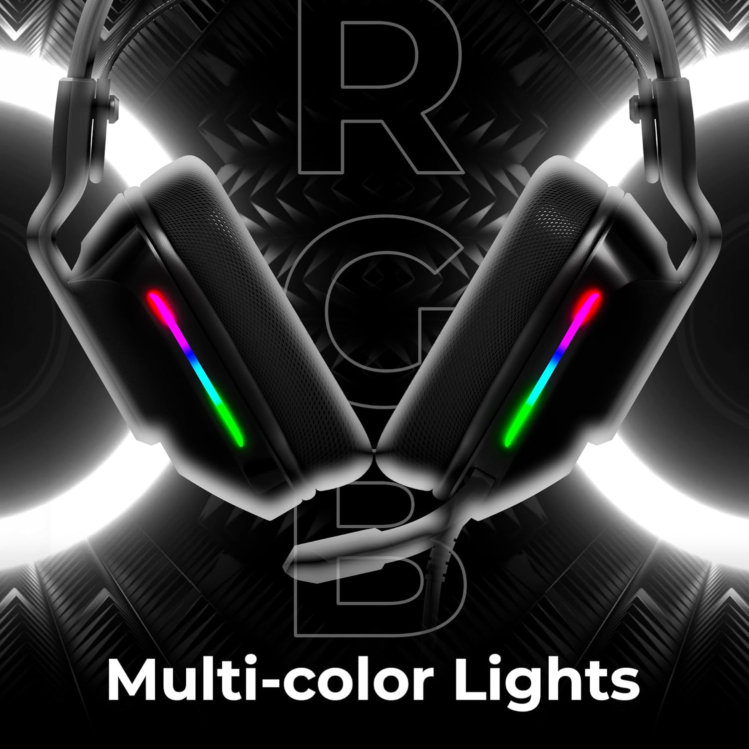 Zebronics Havoc Premium Gaming Over Ear Headphone with Dolby Atmos Subscription/ 50mm Neodymium Drivers/ Extra Soft Ear Cushion/ Suspension Headband/ Braided Cable (Black) - Image 4