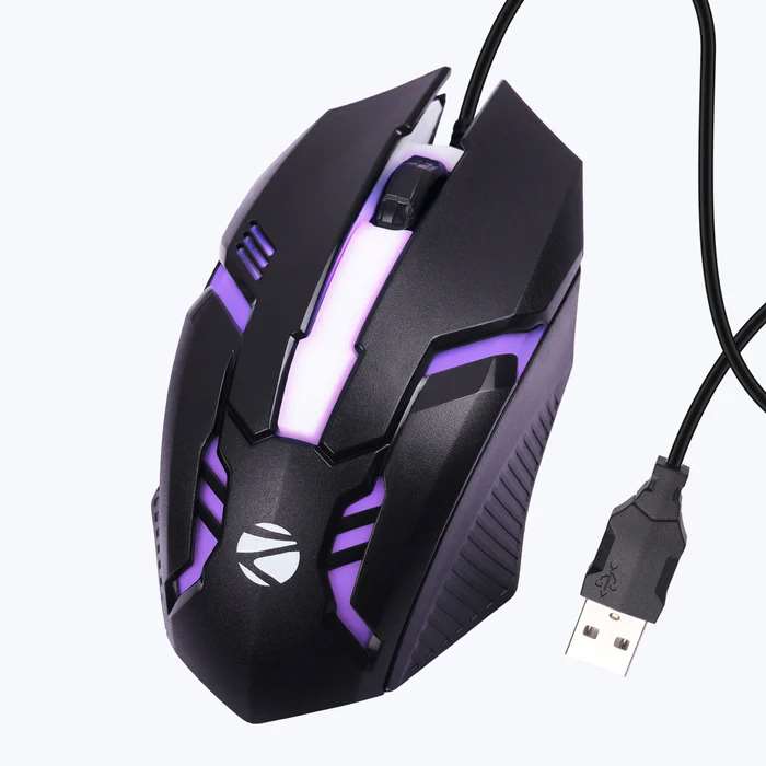 Zebronics Zeb-Scorpio Wired Optical Gaming Mouse - Black