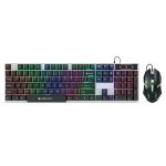 Zebronics Trion USB Keyboard & Mouse Gaming Combo 104 Keys Backlit, Translucent Material, Multi Color LED, Multi DPI Modes, High Precision Key