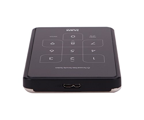 Zalman ZM-SHE500 4~8 Digit PIN Password Encrypted 2.5" External HDD Enclosure (USB 3.0) - Image 3