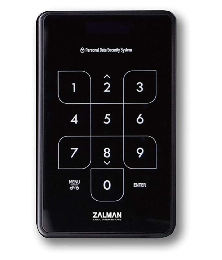 Zalman ZM-SHE500 4~8 Digit PIN Password Encrypted 2.5" External HDD Enclosure (USB 3.0) - Image 2