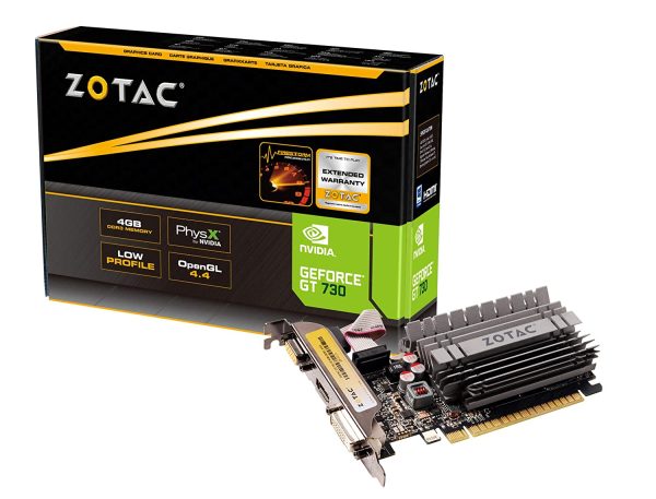 ZOTAC NVIDIA GeForce GT 730 4GB DDR3 ZONE Edition Graphics Card (ZT-71115-20L)