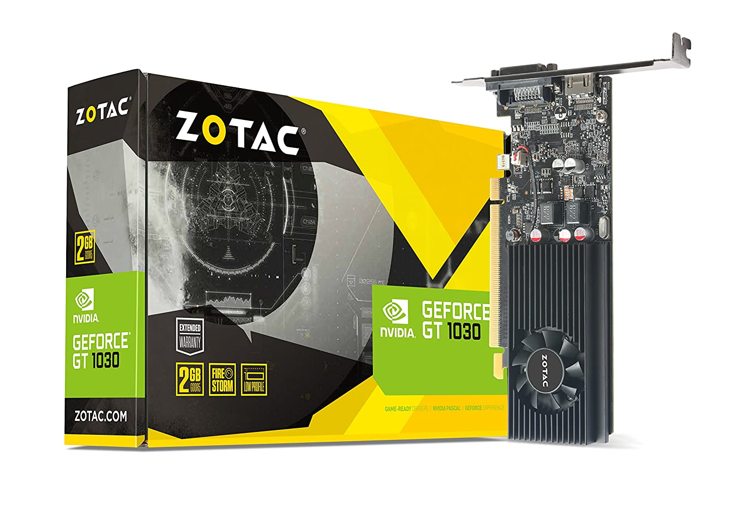 ZOTAC NVIDIA GeForce GT 1030 2GB GDDR5 64-Bit Graphics Card (ZT-P10300A-10L)