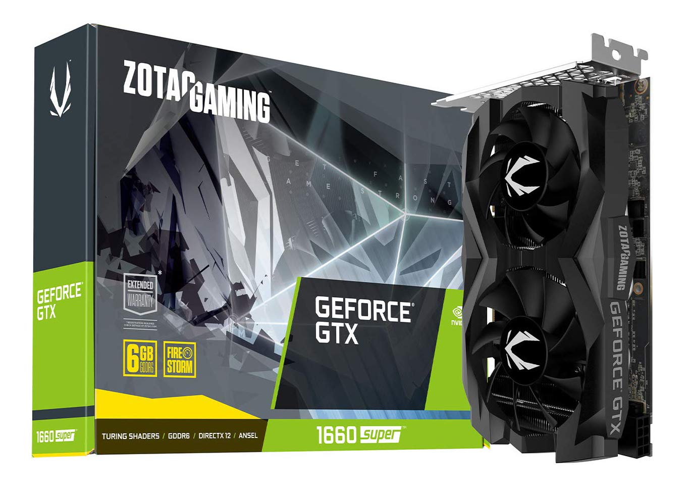 ZOTAC NVIDIA GAMING GeForce GTX 1660 SUPER Twin Fan 6GB GDDR6 192-Bit Graphics Card (ZT-T16620F-10L)