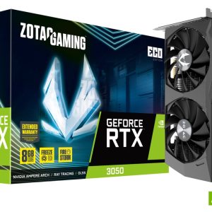 Zotac Gaming GeForce RTX 3050 ECO 8GB GDDR6 128-Bit Dual Fan Graphics Card (ZT-A30500K-10M)