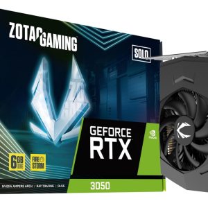 ZOTAC GAMING GeForce RTX 3050 6GB GDDR6 Solo 96-Bit Super Compact Gaming Graphics Card (ZT-A30510G-10L)