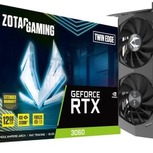 ZOTAC GAMING GeForce RTX 3060 Twin Edge 12GB GDDR6 192-Bit Dual Fan Graphics Card (ZT-A30600E-10M)