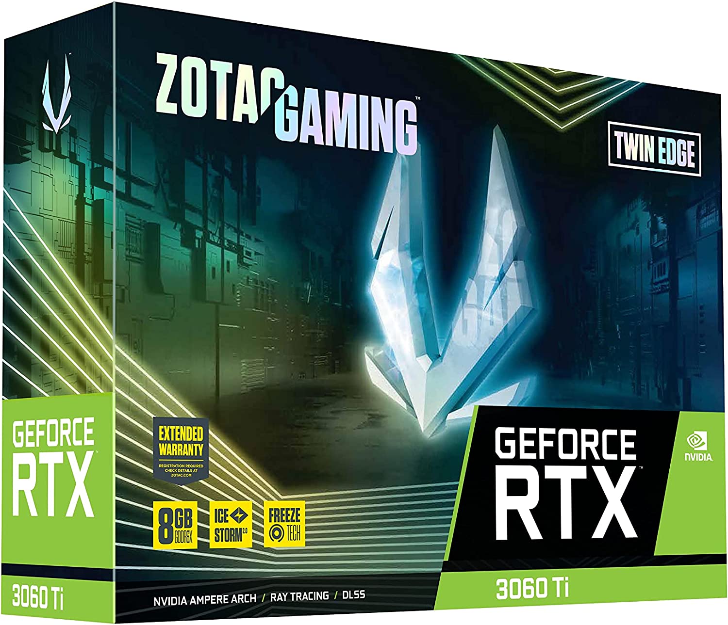 ZOTAC GAMING GeForce RTX 3060 Ti Twin Edge 8GB GDDR6X 256-Bit Dual Fan Graphics Card (ZT-A30620E-10P) - Image 5