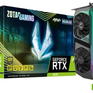 Zotac Gaming Geforce RTX 3070 AMP Holo LHR 8GB GDDR6 256-Bit Dual Fan Graphics Card (ZT-A30700F-10PLHR)