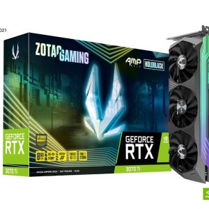 Zotac Gaming Geforce RTX 3070 Ti AMP Holo 8GB GDDR6X 256-Bit Triple Fan Graphics Card (ZT-A30710F-10P)