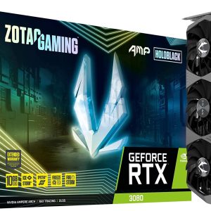 Zotac Gaming Geforce RTX 3080 AMP Holo 10GB GDDR6X 320-Bit Triple Fan Graphics Card (ZT-A30800F-10P)