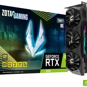 ZOTAC Gaming GeForce RTX 3080 Trinity OC LHR 10GB GDDR6X 320-Bit Triple Fan Graphics Card (ZT-A30800J-10PLHR)