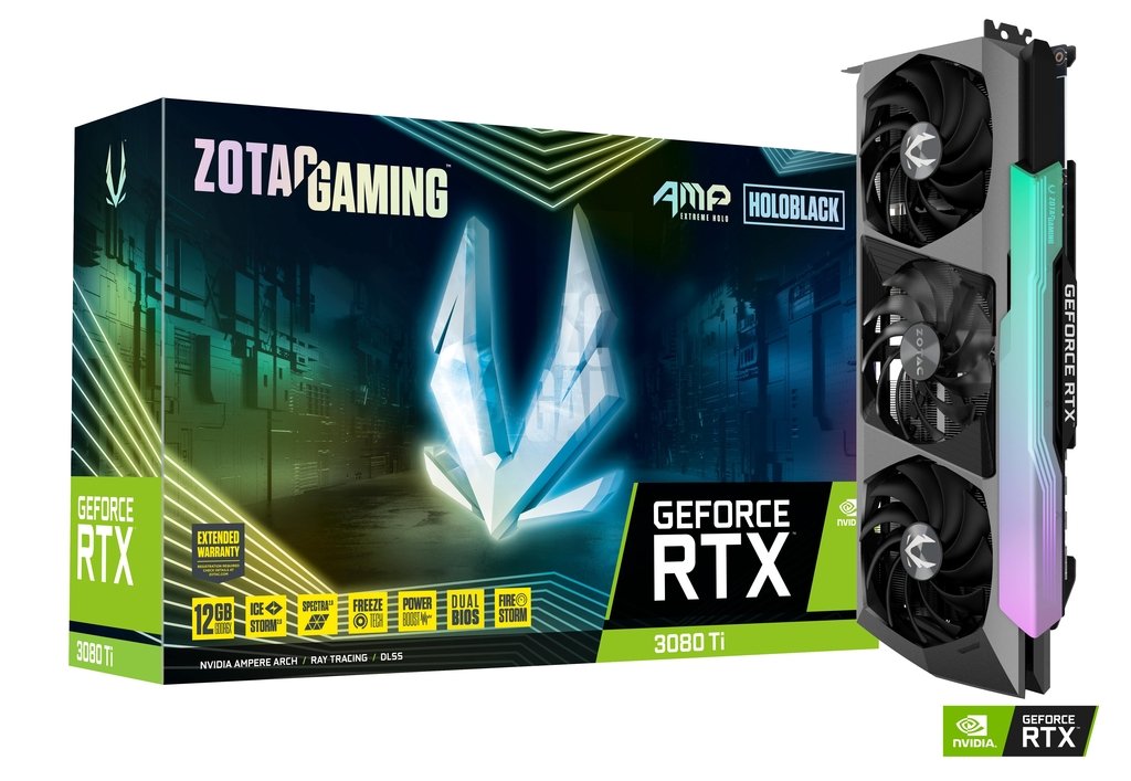 ZOTAC Gaming GeForce RTX 3080 Ti AMP Extreme Holo 12GB GDDR6X 384-Bit Triple Fan Graphics Card (ZT-A30810B-10P)