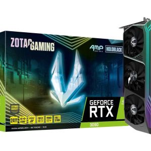 Zotac Gaming Geforce RTX 3090 AMP Core Holo 24GB GDDR6X 384-Bit Triple Fan Graphics Card (ZT-A30900C-10P)