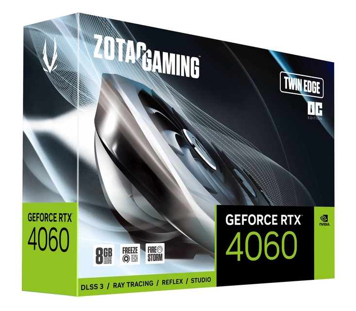 Zotac Gaming GeForce RTX 4060 8GB Twin Edge OC GDDR6 128-Bit Dual Fan Graphics Card (ZT-D40600H-10M) - Image 5