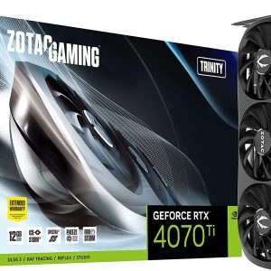 Zotac Gaming GeForce RTX 4070 Ti Trinity 12GB GDDR6X 192-Bit Triple Fan Graphics Card (ZT-D40710D-10P)