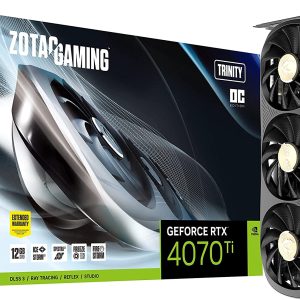 Zotac Gaming GeForce RTX 4070 Ti Trinity OC 12GB GDDR6X 192-Bit Triple Fan Graphics Card (ZT-D40710J-10P)