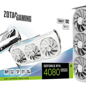 Zotac Gaming GeForce RTX 4080 SUPER Trinity OC White Edition 16GB GDDR6X 256-Bit Triple Fan Graphics Card (ZT-D40820Q-10P)
