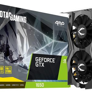 Zotac Gaming GeForce GTX 1650 AMP Core GDDR6 4GB 128-Bit Dual Fan Graphics Card (ZT-T16520J-10L)