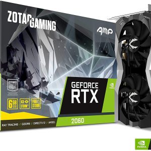 ZOTAC GAMING GeForce RTX 2060 AMP 6GB GDDR6 192-Bit Dual Fan Graphics Card (ZT-T20600D-10M)