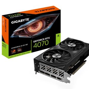 Gigabyte Geforce RTX 4070 Windforce 2X OC 12G 12GB GDDR6X 192-Bit Dual Fan Graphics Card (GV-N4070WF2OC-12GD)