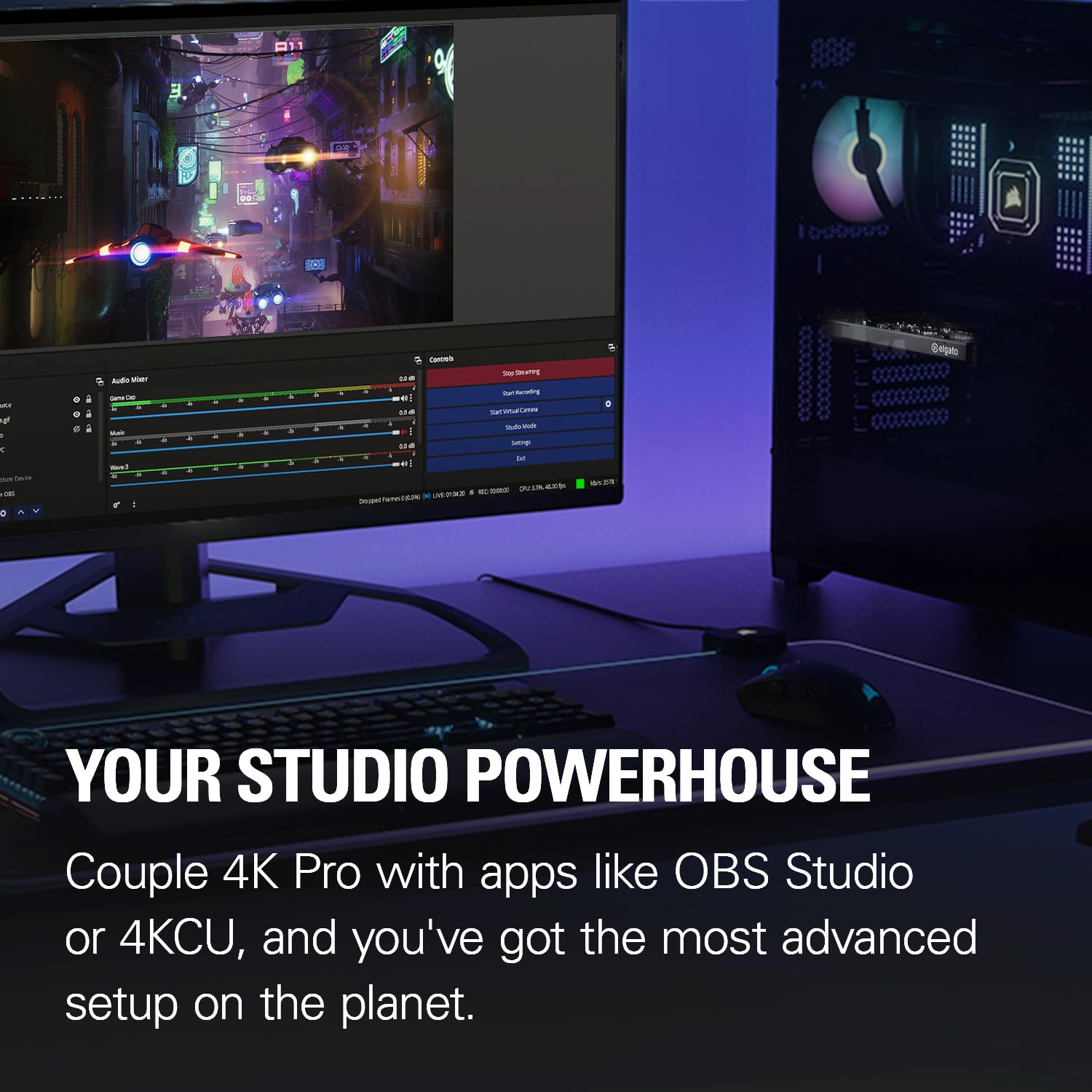 Elgato Game Capture 4K PRO - 8K60 Passthrough/ 4K60 Capture for PC, PS5, Xbox Series X, Up to 240 FPS Capture, With HDMI 2.1, VRR, Works With Windows and Dual PC Setups - Image 6